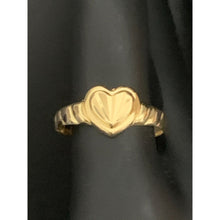 Load image into Gallery viewer, 18K Gold Ring Heart 1.10 grams Size 8.5 - Rafant
