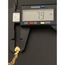 Load image into Gallery viewer, 18K Gold Bracelet Rolo Chain 7.5 inches with Puffed Heart Charm 1.51 grams - Rafant
