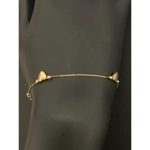 Load image into Gallery viewer, 18K Gold Bracelet Heart 1.30 grams Size 7.5 inches - Rafant
