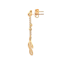 Load image into Gallery viewer, 18K Yellow Gold Earrings Infinity Dangling 2.28 grams - Rafant
