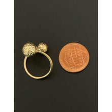 Load image into Gallery viewer, 18K Gold Ring Double Balls 1.48 grams Size 6 - Rafant
