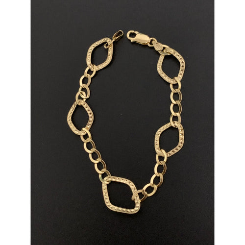 18K Gold Bracelet Size 7.5 inches 2.89 grams - Rafant