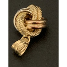 Load image into Gallery viewer, 18K Gold Pendant Tricolor Knot White Yellow Rose Gold - Rafant
