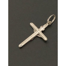 Load image into Gallery viewer, 18K White Gold Pendant Cross Jesus Christ - Rafant
