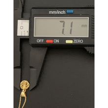 Load image into Gallery viewer, 18K Gold Necklace Chain Cable Link 17.50&quot; with Knot Pendant 1.24 grams - Rafant
