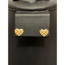 Load image into Gallery viewer, 18K Gold Earrings Stud Heart Small 1.47 grams - Rafant
