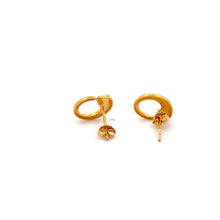 Load image into Gallery viewer, 18K Gold Earrings Stud Serpent Small 1.06 grams Small - Rafant
