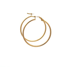 Load image into Gallery viewer, 18K Gold Earrings Hoops Polished 1.44 grams - Rafant
