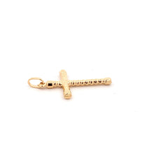 Load image into Gallery viewer, 18K Yellow Gold Pendant Cross Religious 1.34 grams - Rafant
