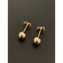 Load image into Gallery viewer, 18K Gold Earrings Stud Balls Polished Small 1.55 grams - Rafant
