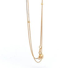 Load image into Gallery viewer, 18K Yellow Gold Necklace Chain Box 18 inches Heart Pendant 1.53 grams - Rafant
