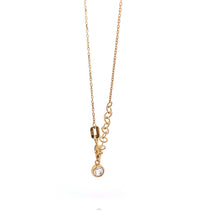 Load image into Gallery viewer, 18K Yellow Gold Necklace Chain Pendant Pin 16.5 inches with one inch extension 2.31 grams - Rafant
