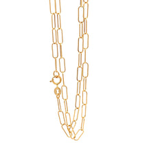 Load image into Gallery viewer, 18K Yellow Gold Necklace Chain Paperclip 1.36 grams Size 16 inches - Rafant
