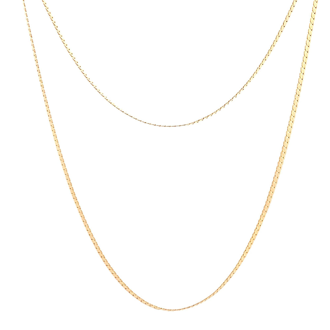 18K Gold Necklace Chain Size 19.50 inches - Rafant