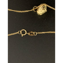 Load image into Gallery viewer, 18K Gold Necklace Chain 18 inches with Puffed Heart Pendant 1.20grams - Rafant
