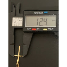 Load image into Gallery viewer, 18K Gold Necklace Chain 17.50 inches with Cross Pendant 1.47 grams - Rafant
