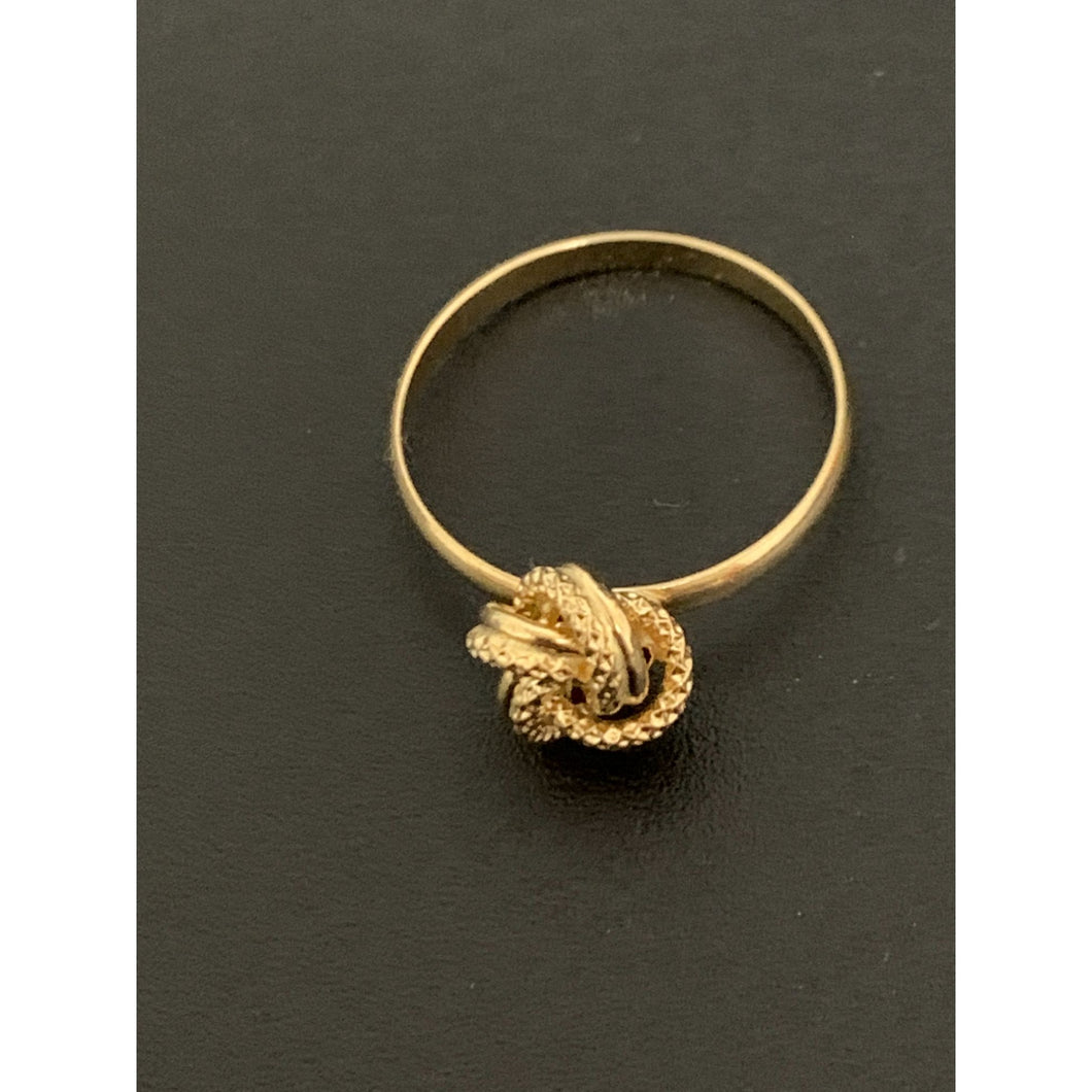 18K Gold Ring Knot 1.48 grams Size 6.25 - Rafant