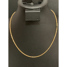 Load image into Gallery viewer, 18K Gold Necklace Rope Chain 17.75 inches 1.87 grams - Rafant

