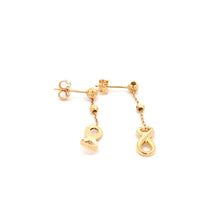 Load image into Gallery viewer, 18K Yellow Gold Earrings Infinity Dangling 2.28 grams - Rafant
