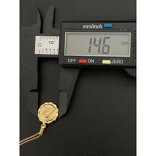 Load image into Gallery viewer, 18K Gold Necklace Chain 17.25 inches with Mother Mary Pendant 1.70 grams - Rafant
