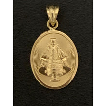 Load image into Gallery viewer, 18K Gold Pendant Oval Mother Mary Child Senior Sto Nino 1.37 grams Small - Rafant

