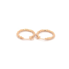 Load image into Gallery viewer, 18K Yellow Gold Earrings Hoops Small 1.20 grams - Rafant
