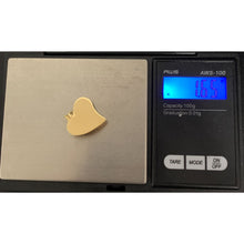 Load image into Gallery viewer, 18K Gold Pendant Heart 1.65 grams with Defects Scratches in the Back of the Pendant - Rafant
