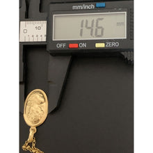 Load image into Gallery viewer, 18K Gold Gold Necklace Chain 17.75 Inches with Woman Lady Pendant 2.39 grams - Rafant
