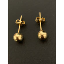 Load image into Gallery viewer, 18K Gold Earrings Stud Balls Small 1.62 grams - Rafant
