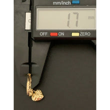 Load image into Gallery viewer, 18K Saudi Gold Hoops with Heart Charm Earrings - Rafant
