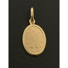 Load image into Gallery viewer, 18K Gold Pendant Mother Mary Oval 1.03 grams - Rafant
