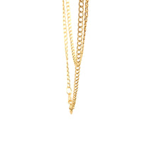 Load image into Gallery viewer, 18K Yellow Gold Necklace Chain Curb 15.75 inches 1.01 grams - Rafant
