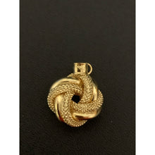 Load image into Gallery viewer, 18K Gold Earrings Pendant Knot 0.93 grams - Rafant
