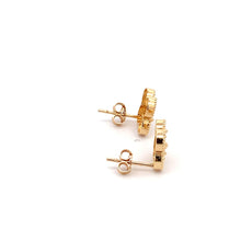 Load image into Gallery viewer, 18K Gold Earrings Stud Flower 2.21 grams - Rafant
