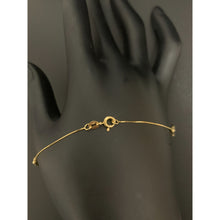 Load image into Gallery viewer, 18K Gold Bracelet 7.5 inches with Heart Charms 1.29 grams - Rafant
