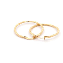 Load image into Gallery viewer, 18K Yellow Gold Earrings Hoops Spiral 1.52 grams - Rafant
