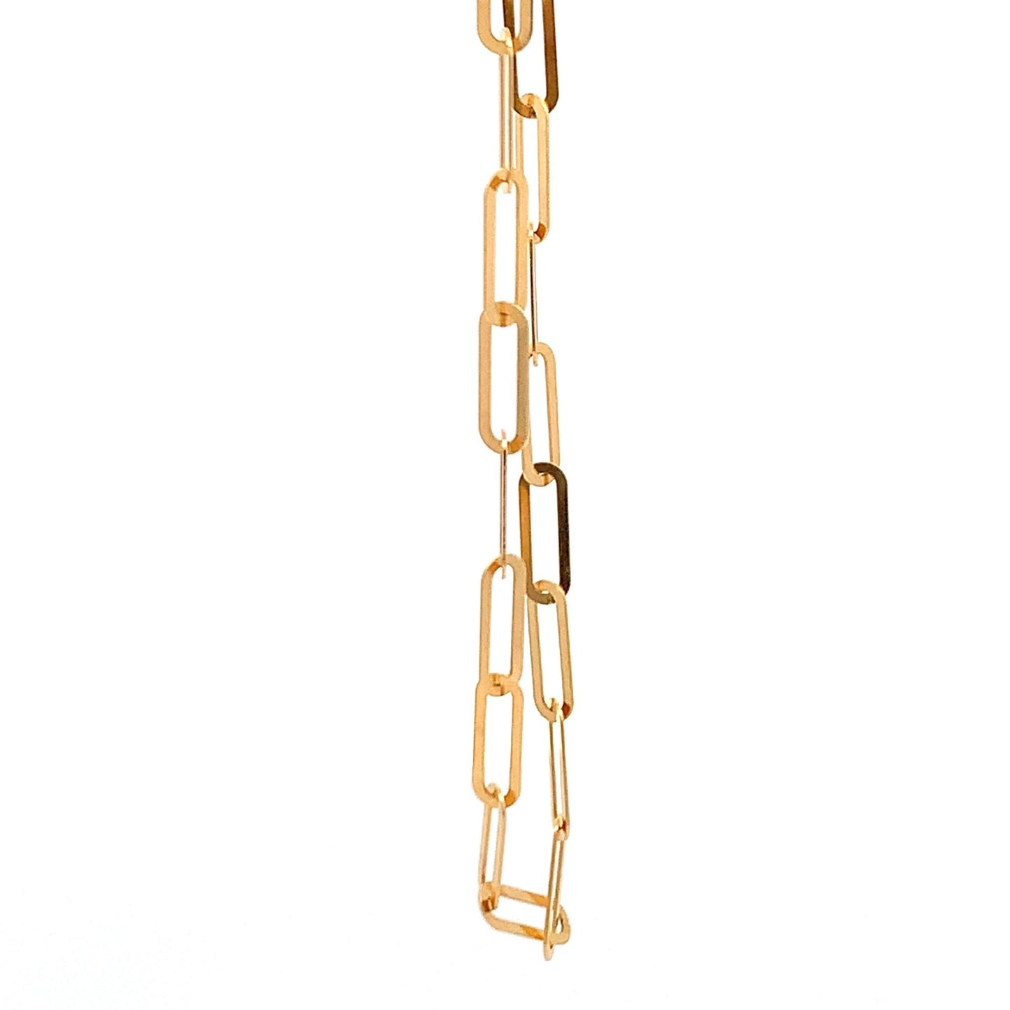 18K Yellow Gold Bracelet Paperclip Link 1.72 grams 7 inches - Rafant