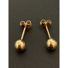 Load image into Gallery viewer, 18K Gold Earrings Stud Polished Balls 1.55 grams - Rafant
