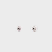 Load and play video in Gallery viewer, 18K White Gold Earrings Stud Ball Small 0.77 grams
