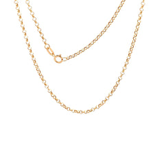 Load image into Gallery viewer, 18K Yellow Gold Necklace Chain Rolo Link 1.37 grams 19.5 inches Women - Rafant
