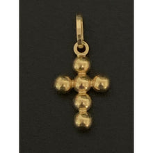 Load image into Gallery viewer, 18K Gold Pendant Cross Beaded 1.12 grams - Rafant
