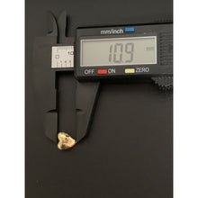 Load image into Gallery viewer, 18K Gold Earrings Stud Puffed Heart 1.96 grams - Rafant
