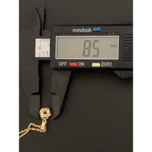 Load image into Gallery viewer, 18K Gold Necklace Chain 18 inches with Knot Pendant 1.50 grams - Rafant
