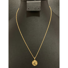 Load image into Gallery viewer, 18K Gold Necklace Chain 18 Inches with Dragon Pendant 1.40 grams - Rafant
