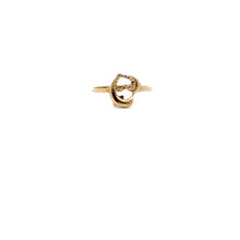 Load image into Gallery viewer, 18K Gold Ring Dolphin Heart 0.65 grams Size 5.25 - Rafant
