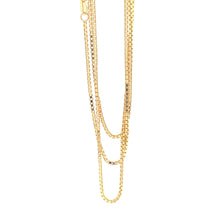 Load image into Gallery viewer, 18K Gold Necklace Chain Box 20 inches Women Thin  3.23 grams - Rafant
