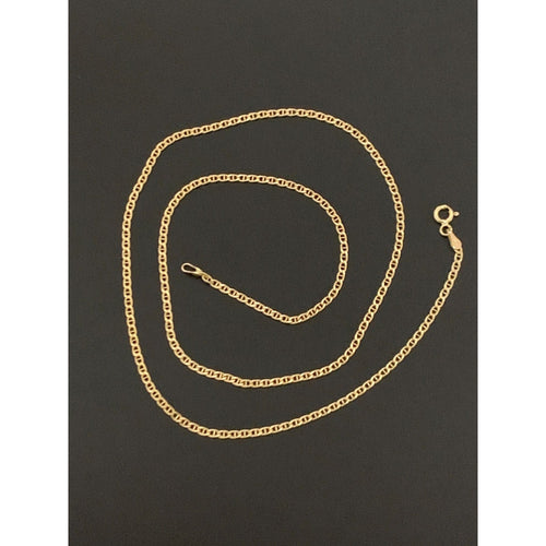 18K Gold Chain Necklace Mariner Link 2.47 grams 19.50 inches - Rafant