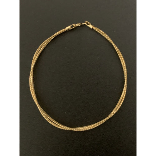18K Gold Bracelet Twisted Soft Bangle Flexible 1.01 grams Size 6.5 inches - Rafant