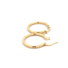 Load image into Gallery viewer, 18K Gold Earrings Hoops Polished - Rafant
