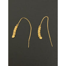 Load image into Gallery viewer, 18K Gold Earrings Threader Dangling - Rafant
